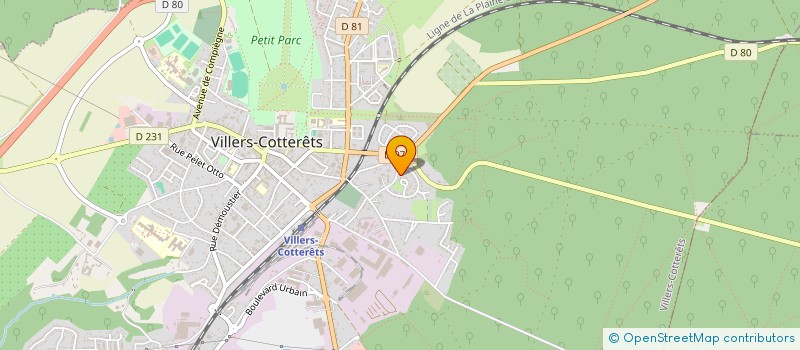 localisation de l'entreprise SCI LAIGLE-LEROUX à VILLERS-COTTERETS