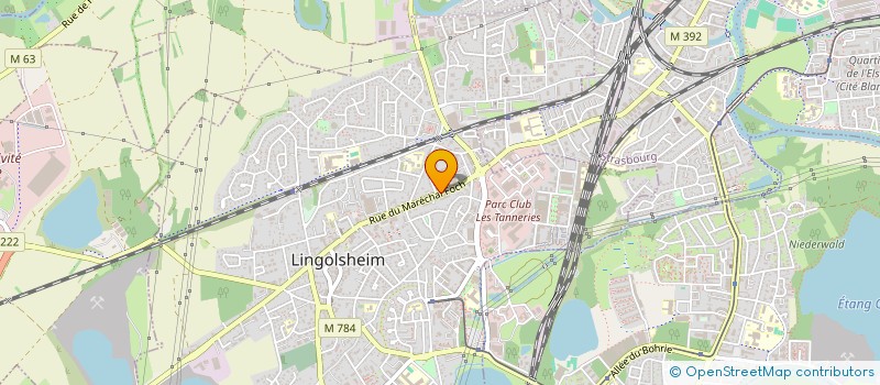 localisation de l'entreprise SCI ''LAIKA''  LINGOLSHEIM