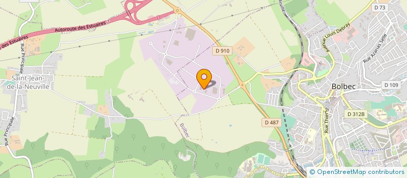 localisation de l'entreprise SCI LAINE  BOLBEC