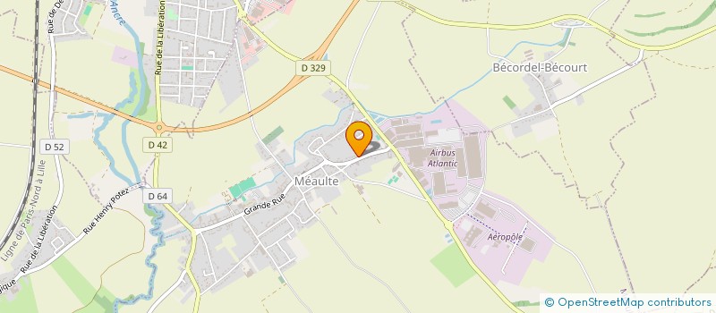 localisation de l'entreprise SCI LAINE  MEAULTE