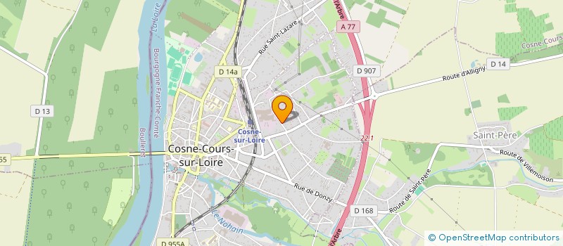 localisation de l'entreprise SCI LAINVILLE ROBIN à COSNE-COURS-SUR-LOIRE