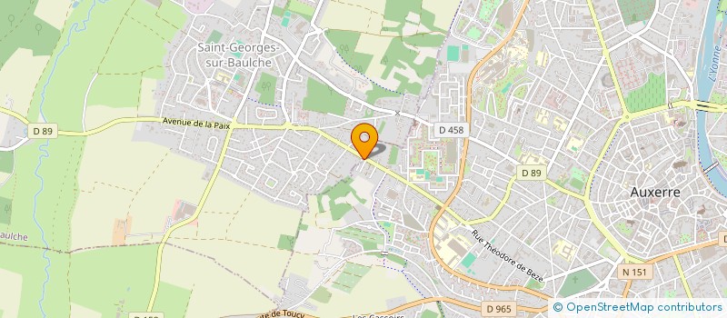 localisation de l'entreprise SCI LAIR à AUXERRE