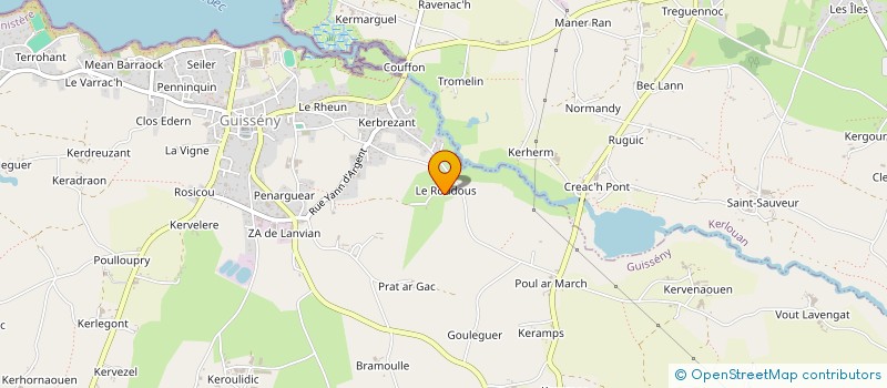 localisation de l'entreprise SCI LAJ à PLOUGUERNEAU