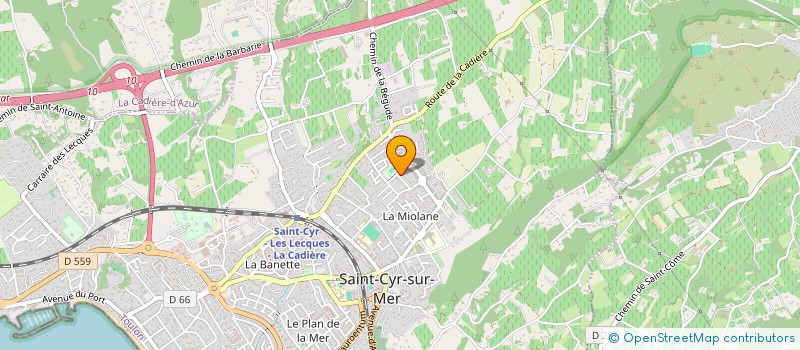 localisation de l'entreprise SCI LAJ IMMO à SAINT-CYR-SUR-MER