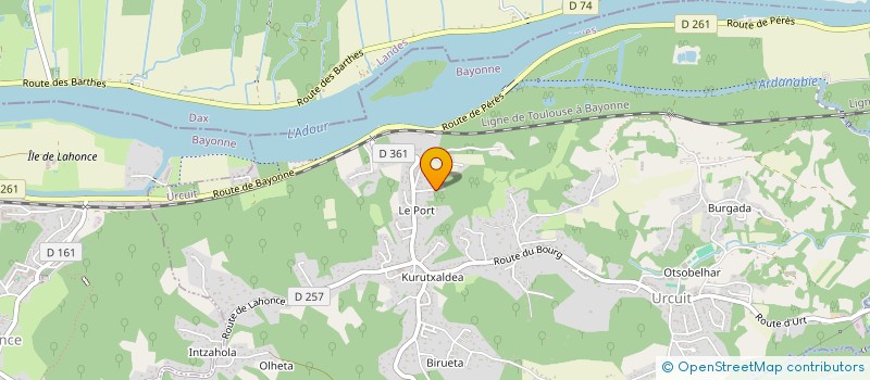 localisation de l'entreprise SCI LAJACCA  URCUIT