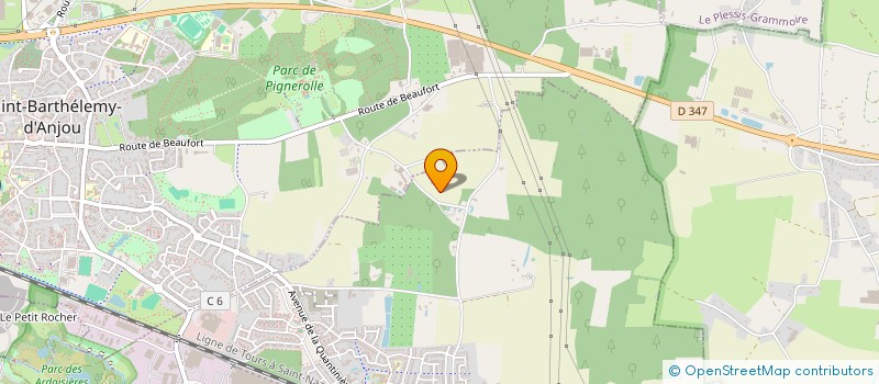 localisation de l'entreprise SCI LAJAKA  LOIRE-AUTHION