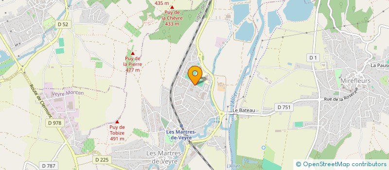 localisation de l'entreprise SCI LAJAR  LES MARTRES-DE-VEYRE