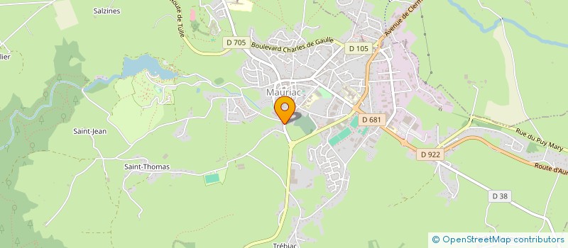 localisation de l'entreprise SCI LAJARRIGE RODRIGUES à MAURIAC