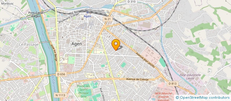 localisation de l'entreprise SCI LAJEAN  AGEN