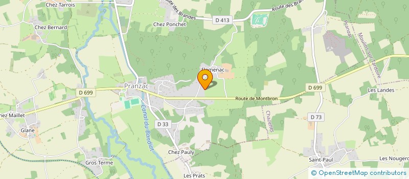 localisation de l'entreprise SCI LAJOLITIM  PRANZAC