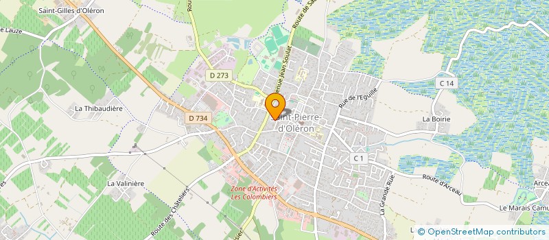 localisation de l'entreprise SCI LAJOUB  SAINT-PIERRE-D OLERON