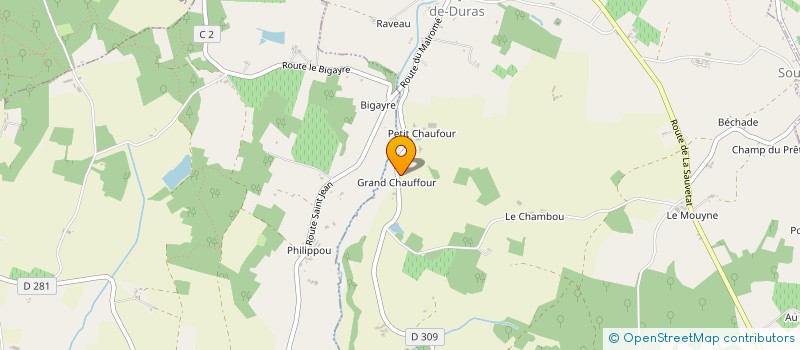 localisation de l'entreprise SCI LAJU  LEVIGNAC-DE-GUYENNE