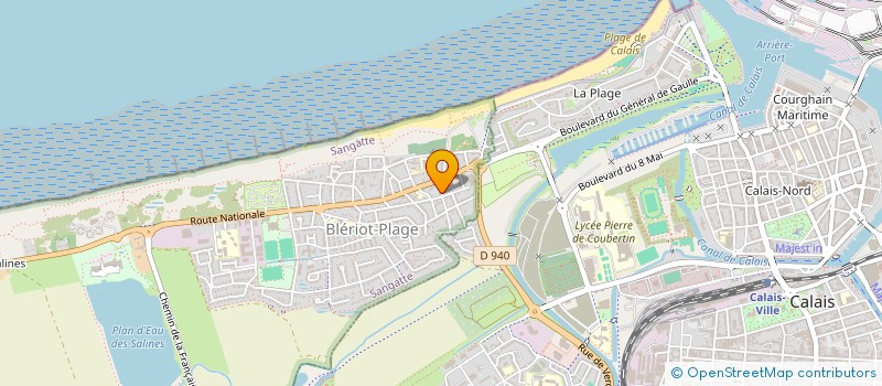 localisation de l'entreprise SCI LAJUBE  SANGATTE