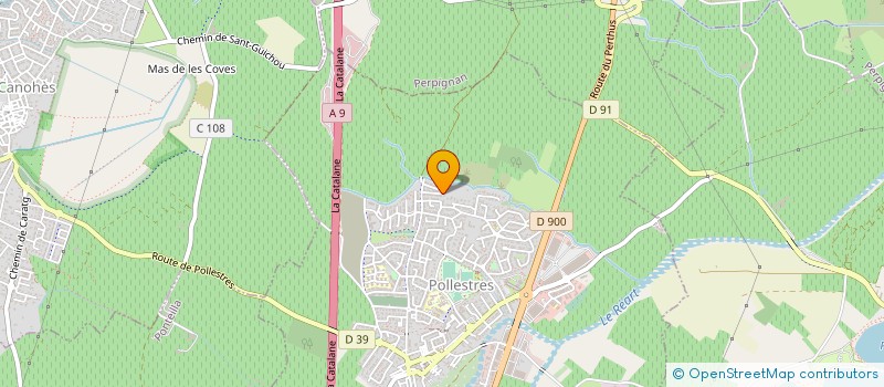 localisation de l'entreprise SCI LAJUCA  POLLESTRES