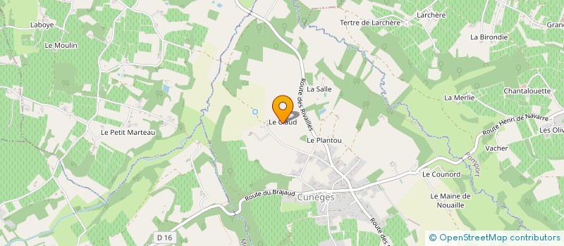 localisation de l'entreprise SCI LAJULY  CUNEGES