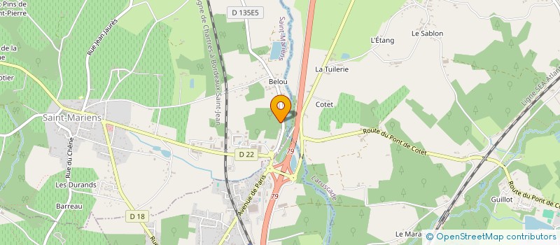 localisation de l'entreprise SCI LAJUS  SAINT-MARIENS