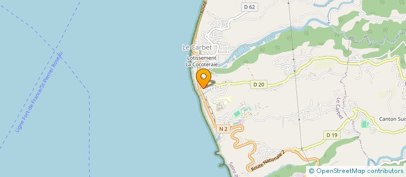 localisation de l'entreprise SCI LAJUS  LE CARBET