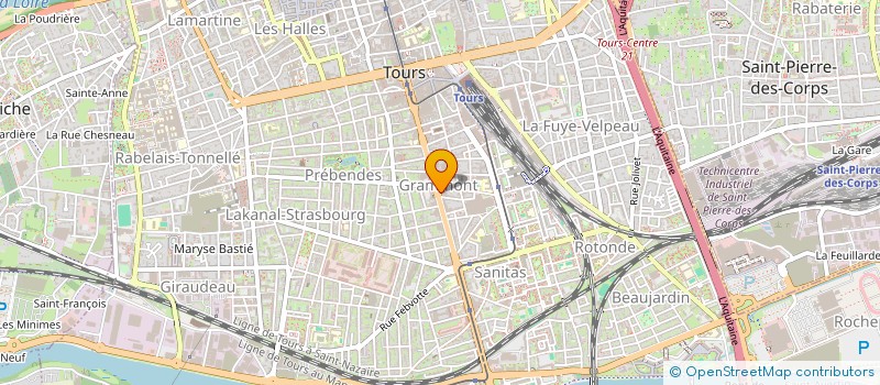 localisation de l'entreprise SCI LAJUST  TOURS