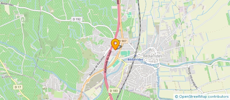 localisation de l'entreprise SCI LAK  BEDARRIDES