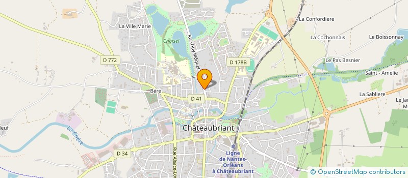 localisation de l'entreprise SCI LAKA  CHATEAUBRIANT