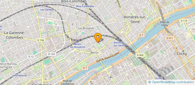 localisation de l'entreprise SCI LAKDARM FONCIER à COURBEVOIE