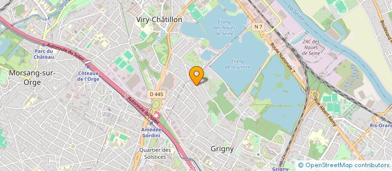 localisation de l'entreprise SCI LAKE  GRIGNY