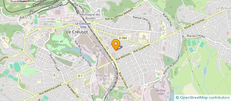 localisation de l'entreprise SCI LAKELY à LE CREUSOT