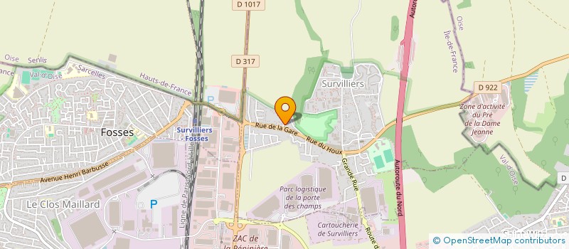 localisation de l'entreprise SCI LAKHDARI  SURVILLIERS