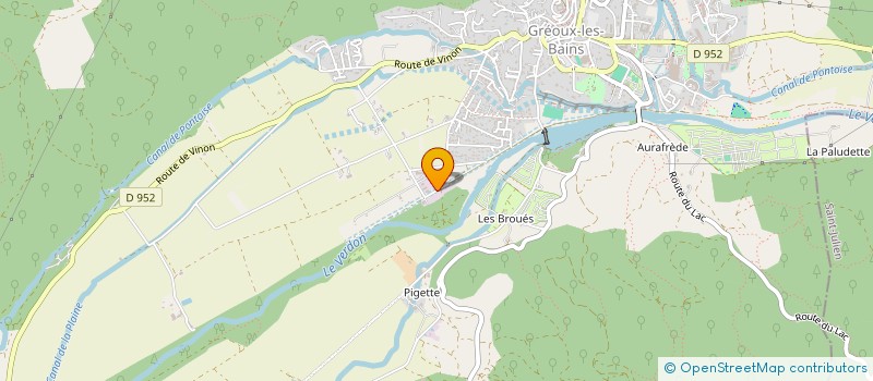 localisation de l'entreprise SCI LAKY  GREOUX-LES-BAINS