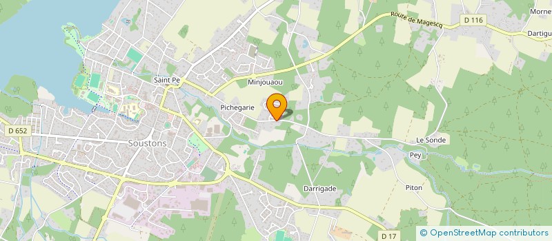 localisation de l'entreprise SCI LALAGUE  SOUSTONS