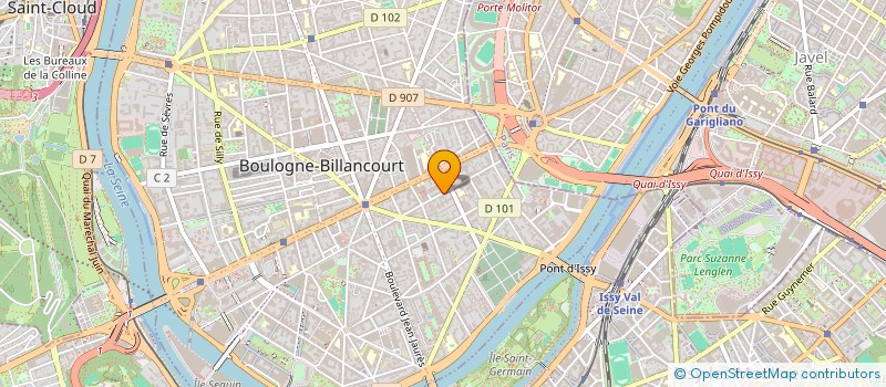 localisation de l'entreprise SCI LALAND à BOULOGNE-BILLANCOURT