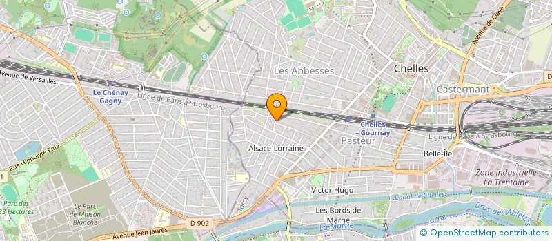 localisation de l'entreprise SCI LALANDE  CHELLES