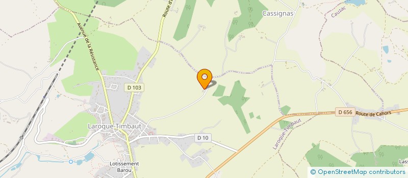 localisation de l'entreprise SCI LALANDE  HAUTEFAGE-LA-TOUR