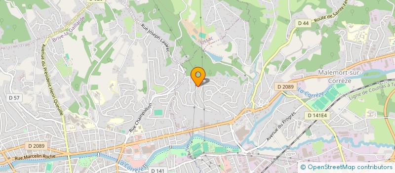 localisation de l'entreprise SCI LALANDE  MALEMORT