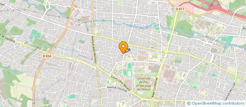 localisation de l'entreprise SCI LALANDE MERMOZ à PAU
