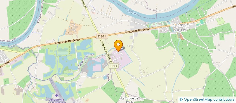 localisation de l'entreprise SCI LALANNE  LE TEMPLE-SUR-LOT