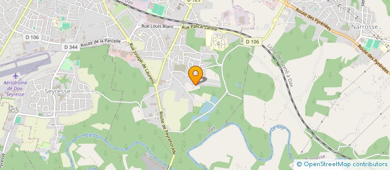 localisation de l'entreprise SCI LALANNE FRERES à DAX