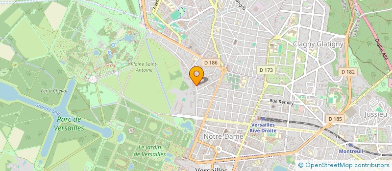 localisation de l'entreprise SCI LALAW à VERSAILLES