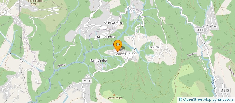 localisation de l'entreprise SCI LALBADRI  SAINT-BLAISE