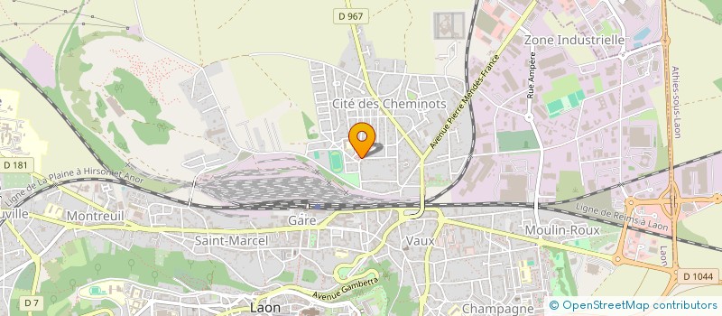 localisation de l'entreprise SCI LALEIC DERRIERE LA MANOISE à LAON