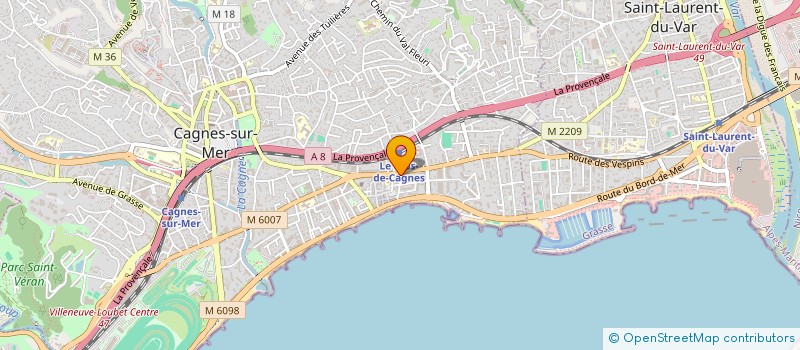 localisation de l'entreprise SCI LALI à CAGNES-SUR-MER