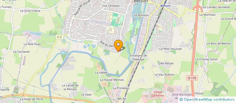 localisation de l'entreprise SCI LALIPA  BETTON