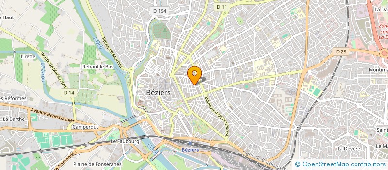 localisation de l'entreprise SCI LALLEMAND RUFFINO  BEZIERS