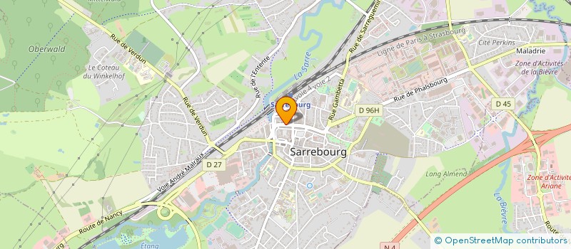 localisation de l'entreprise SCI LALLEMENT à SARREBOURG