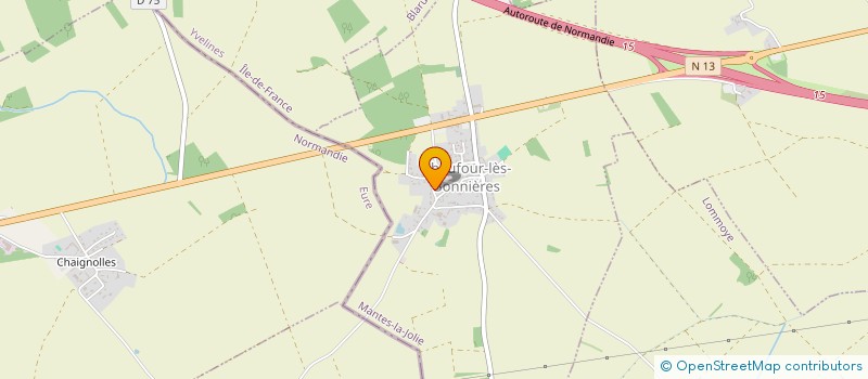 localisation de l'entreprise SCI LALLFA  CHAUFOUR-LES-BONNIERES