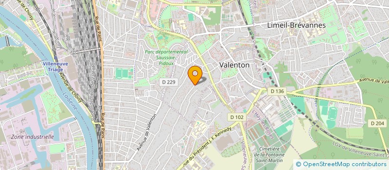 localisation de l'entreprise SCI LALLIA à VALENTON