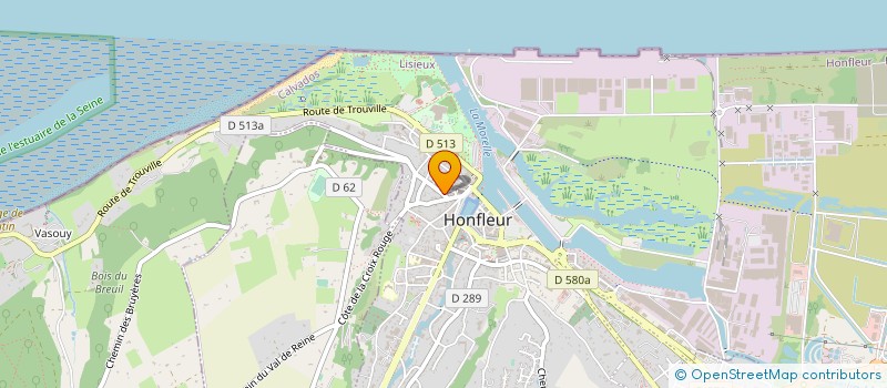 localisation de l'entreprise SCI LALLY BOURDET à HONFLEUR