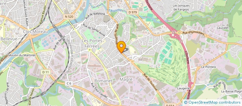 localisation de l'entreprise SCI LALO à LIMOGES
