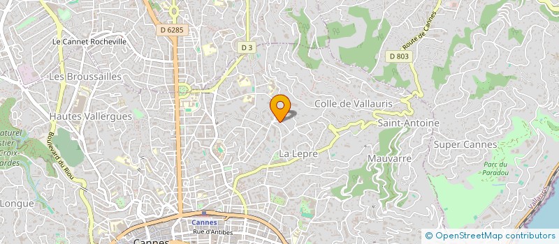 localisation de l'entreprise SCI LALOU à CANNES