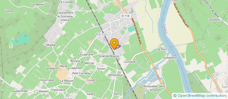 localisation de l'entreprise SCI LALOU  BARSAC